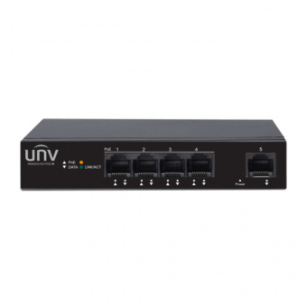 картинка Гигабитный коммутатор с поддержкой PoE (Power over Ethernet) Uniview NSW2010-5GT-POE-IN от магазина Охранных систем и видеонаблюдения