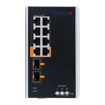 картинка РоЕ-коммутатор TRASSIR TR-NS15102S-130-8POE от магазина Охранных систем и видеонаблюдения
