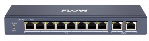 картинка PoE коммутатор 8 портов F-SW-EU410POE-V/L от магазина Охранных систем и видеонаблюдения