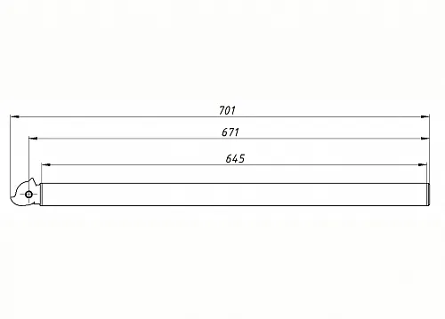 картинка Комплект автоматических преграждающих планок Антипаника «PPS-07L» от магазина Охранных систем и видеонаблюдения