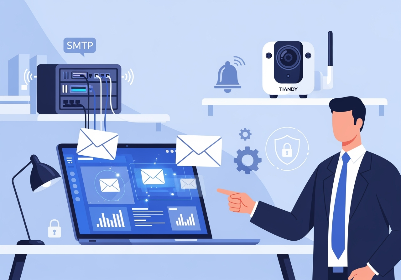 Как настроить SMTP и уведомления по электронной почте в Tiandy