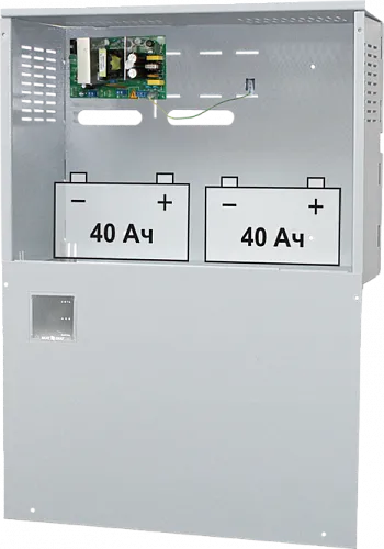 картинка Бастион СКАТ-2400И7 исп.5000 (СКАТ ИБП-24/4,5-2x40) источник питания 24В 4,5А корпус под АКБ 2х40 Ач СС ТР от магазина Охранных систем и видеонаблюдения