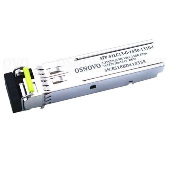 картинка Оптический SFP-модуль Osnovo SFP-S1LC13-G-1550-1310-I от магазина Охранных систем и видеонаблюдения