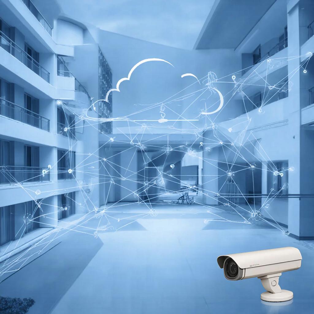 Комплект IP камер для гостиницы: зоны контроля и хранение