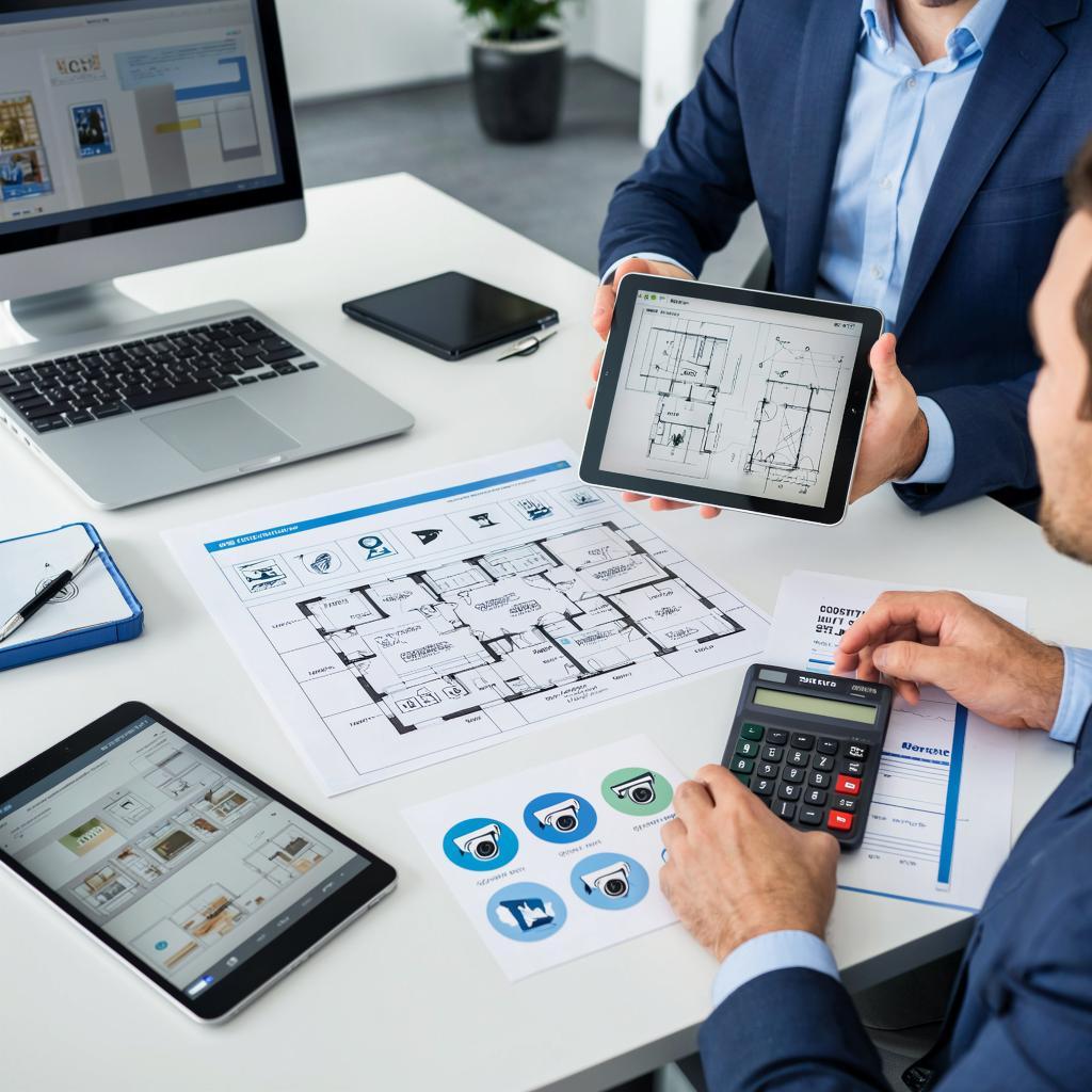 Видеонаблюдение для офиса: план, размещение камер и смета