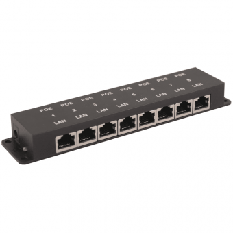 картинка Пассивный Fast Ethernet PoE-инжектор Osnovo Midspan-8/P от магазина Охранных систем и видеонаблюдения