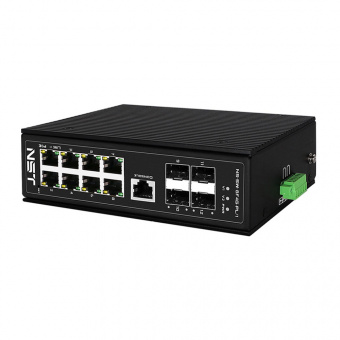 картинка PoE-коммутатор NST NS-SW-8F4G-PL/I от магазина Охранных систем и видеонаблюдения