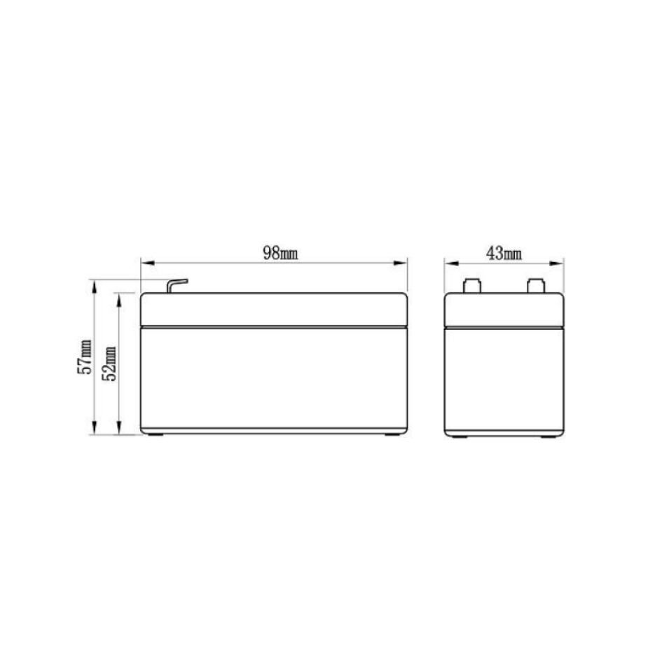 картинка Аккумулятор AP 12-1.3 от магазина Охранных систем и видеонаблюдения