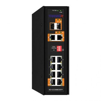 картинка РоЕ-коммутатор TRASSIR TR-NS15122S-300-8POE от магазина Охранных систем и видеонаблюдения