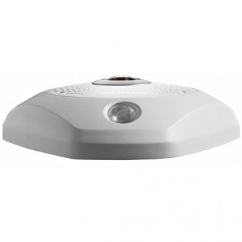 картинка 6Мп FishEye-камера Hikvision DS-2CD6362F-IS с ИК-подсветкой и мультиканальным режимом от магазина Охранных систем и видеонаблюдения