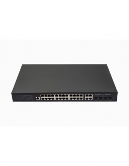 картинка PoE-коммутатор NST NS-SW-24G4G-PL от магазина Охранных систем и видеонаблюдения