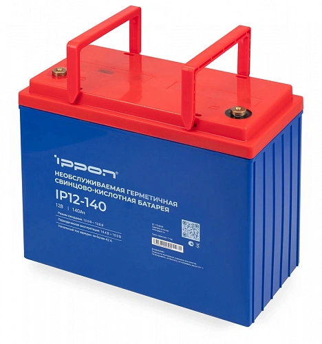 картинка Батарея для ИБП Ippon IP12-140 12В 140Ач от магазина Охранных систем и видеонаблюдения