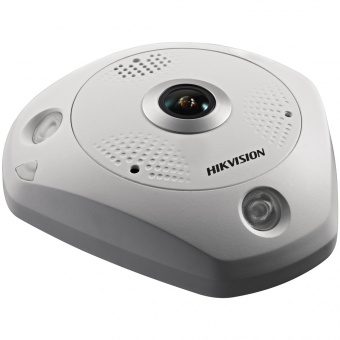 картинка Вандалостойкая IP-камера Hikvision DS-2CD6332FWD-IVS с объективом «рыбий глаз» от магазина Охранных систем и видеонаблюдения