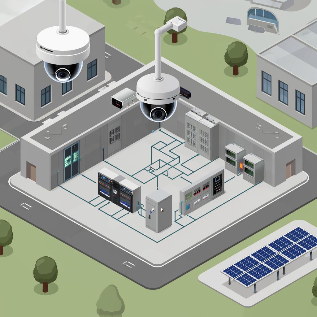 Как подключить видеонаблюдение на большой территории: архитектура сети и питание