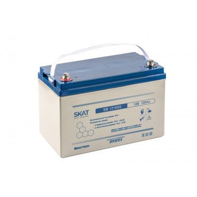 картинка Аккумулятор свинцово-кислотный SKAT SB 12100S от магазина Охранных систем и видеонаблюдения
