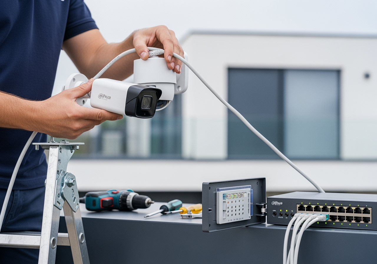 Установка PoE-камер Dahua своими руками: пошаговая инструкция