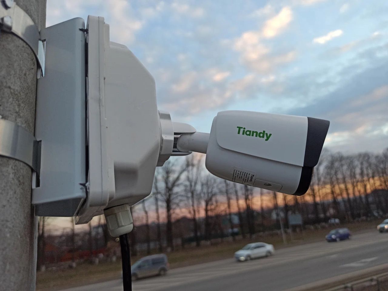 Установка камер Tiandy с функцией автоматической компенсации движений