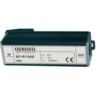 картинка Устройство грозозащиты Osnovo SP-IP/100D от магазина Охранных систем и видеонаблюдения