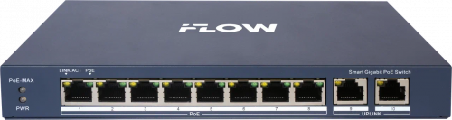 картинка PoE коммутатор 8 портов F-SW-EM610POE-VM от магазина Охранных систем и видеонаблюдения