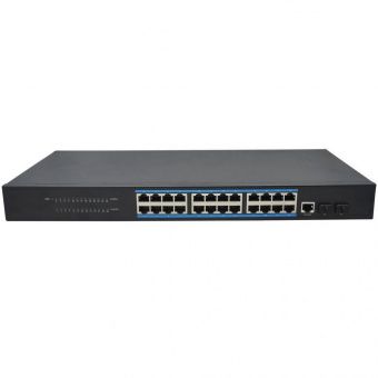 картинка Управляемый 24-портовый коммутатор Gigabit Ethernet Osnovo SW-72402/L2 от магазина Охранных систем и видеонаблюдения