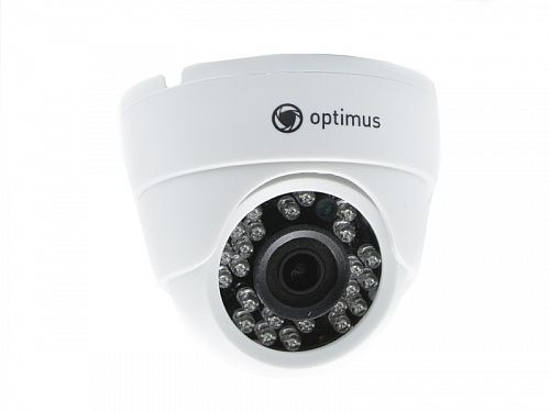 картинка Купольная IP-камера видеонаблюдения Optimus AHD-H025.0(2.8)_V.2 от магазина Охранных систем и видеонаблюдения