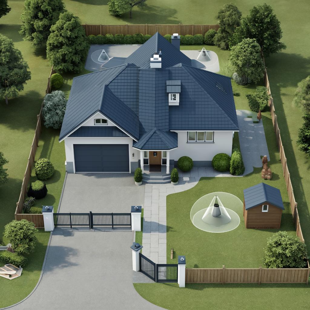 Где лучше ставить камеры на даче: карта размещения