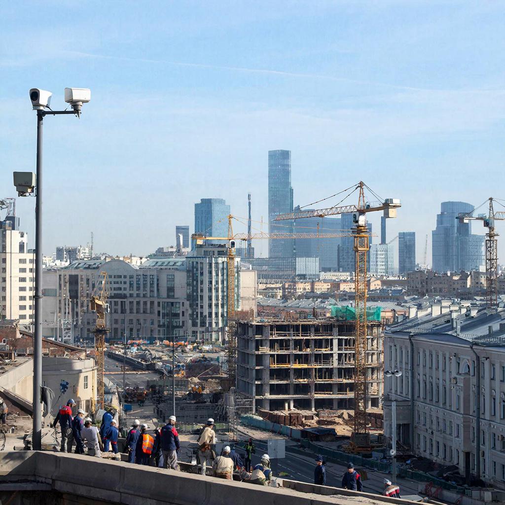 Уличные камеры 4G/5G для стройплощадок Санкт-Петербурга