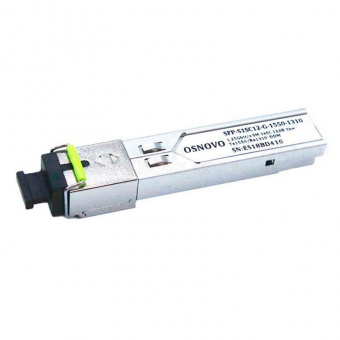 картинка Оптический SFP-модуль Osnovo SFP-S1SC12-G-1550-1310-I от магазина Охранных систем и видеонаблюдения