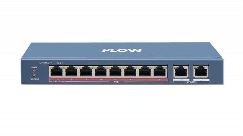 картинка PoE коммутатор 8 портов F-SW-EU410HPOE-V от магазина Охранных систем и видеонаблюдения