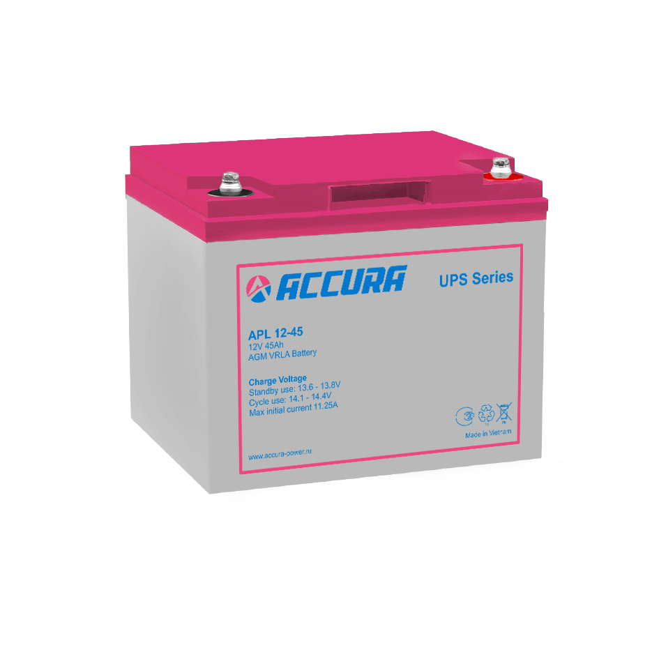 картинка Аккумулятор APL 12-45 от магазина Охранных систем и видеонаблюдения