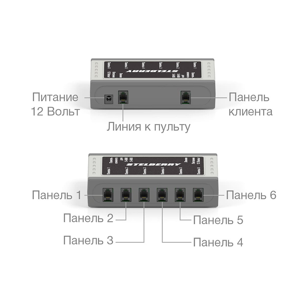 картинка S-665 — Комплект 1+6-канального переговорного устройства от магазина Охранных систем и видеонаблюдения