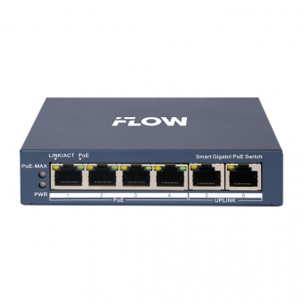 картинка PoE-коммутатор IFlow F-SW-EM606POE-VM от магазина Охранных систем и видеонаблюдения