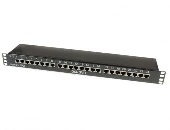 картинка Устройство грозозащиты сетей Ethernet Osnovo SP-IP24/100R от магазина Охранных систем и видеонаблюдения