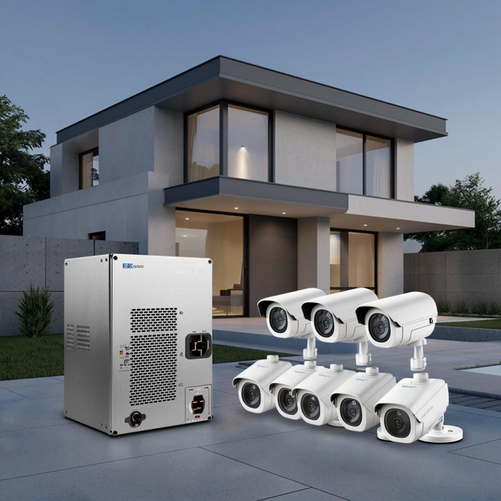 Комплекты питания для частного дома: оптимальные решения до 8 камер