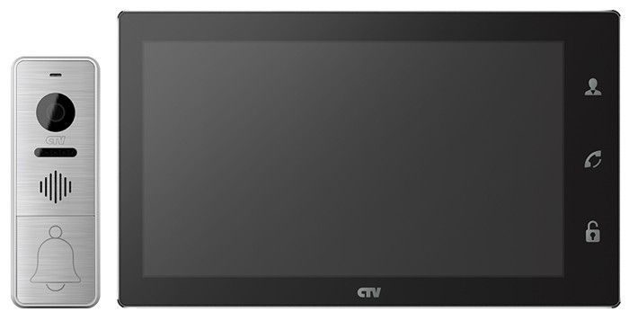 картинка CTV-DP4106AHD B Комплект цветного видеодомофона  формата AHD  черный от магазина Охранных систем и видеонаблюдения