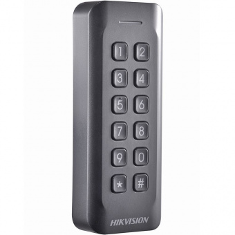 картинка Считыватель Mifare карт Hikvision DS-K1802MK с механической клавиатурой от магазина Охранных систем и видеонаблюдения