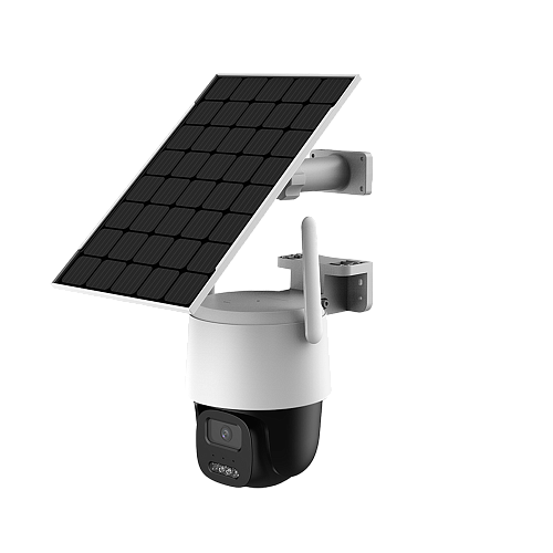 картинка DH-BP5E-4G 5 Мп уличная миникупольная (PT) IP-видеокамера с поддержкой 4G и солнечной батареей от магазина Охранных систем и видеонаблюдения
