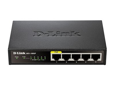 картинка D-Link DES-1005P/A1A коммутатор от магазина Охранных систем и видеонаблюдения