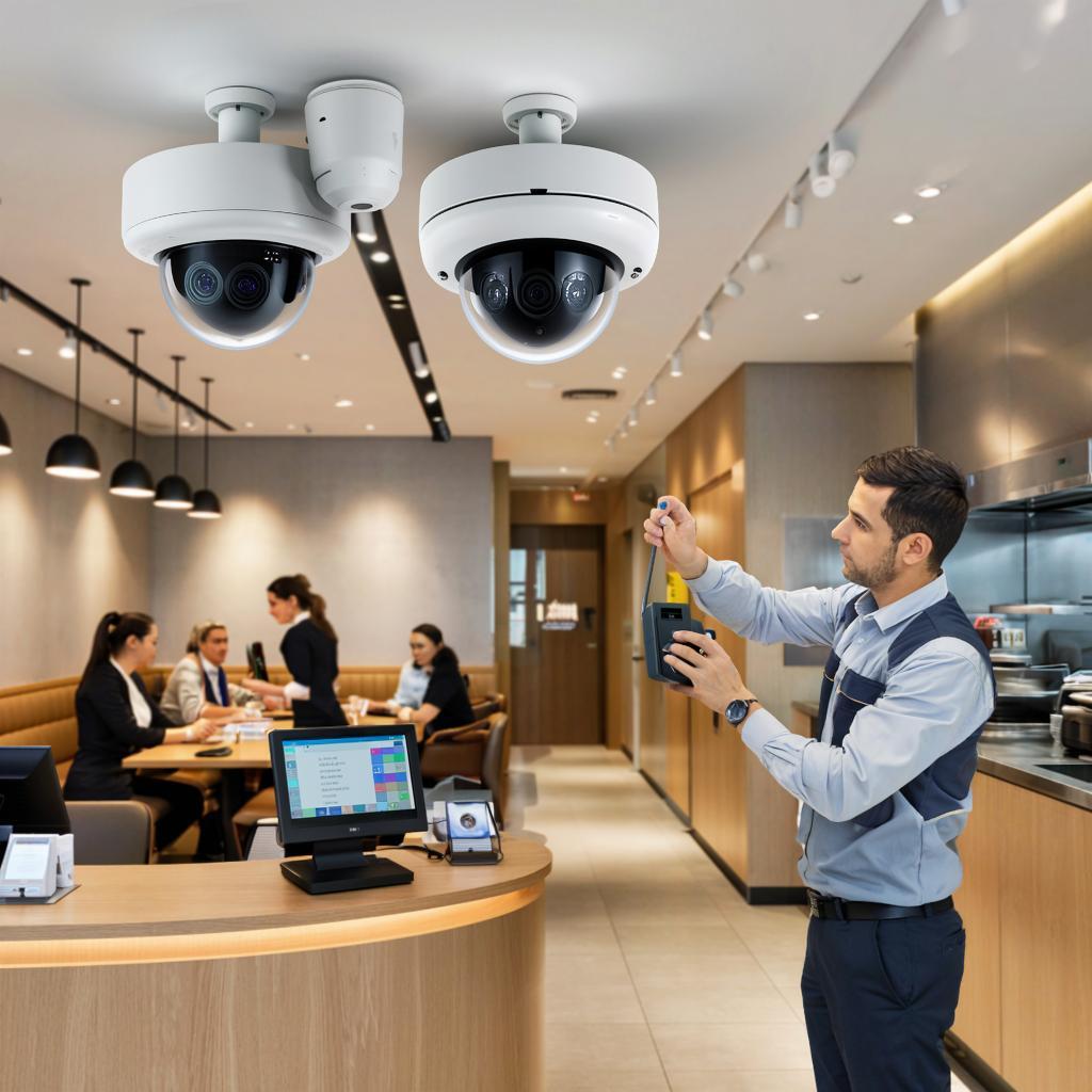 Монтаж видеонаблюдения для кафе и ресторанов: подсказки по расположению камер