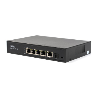 картинка Неуправляемый poe коммутатор СКАТ 4084 SKAT PoE-4G-1G-1S от магазина Охранных систем и видеонаблюдения