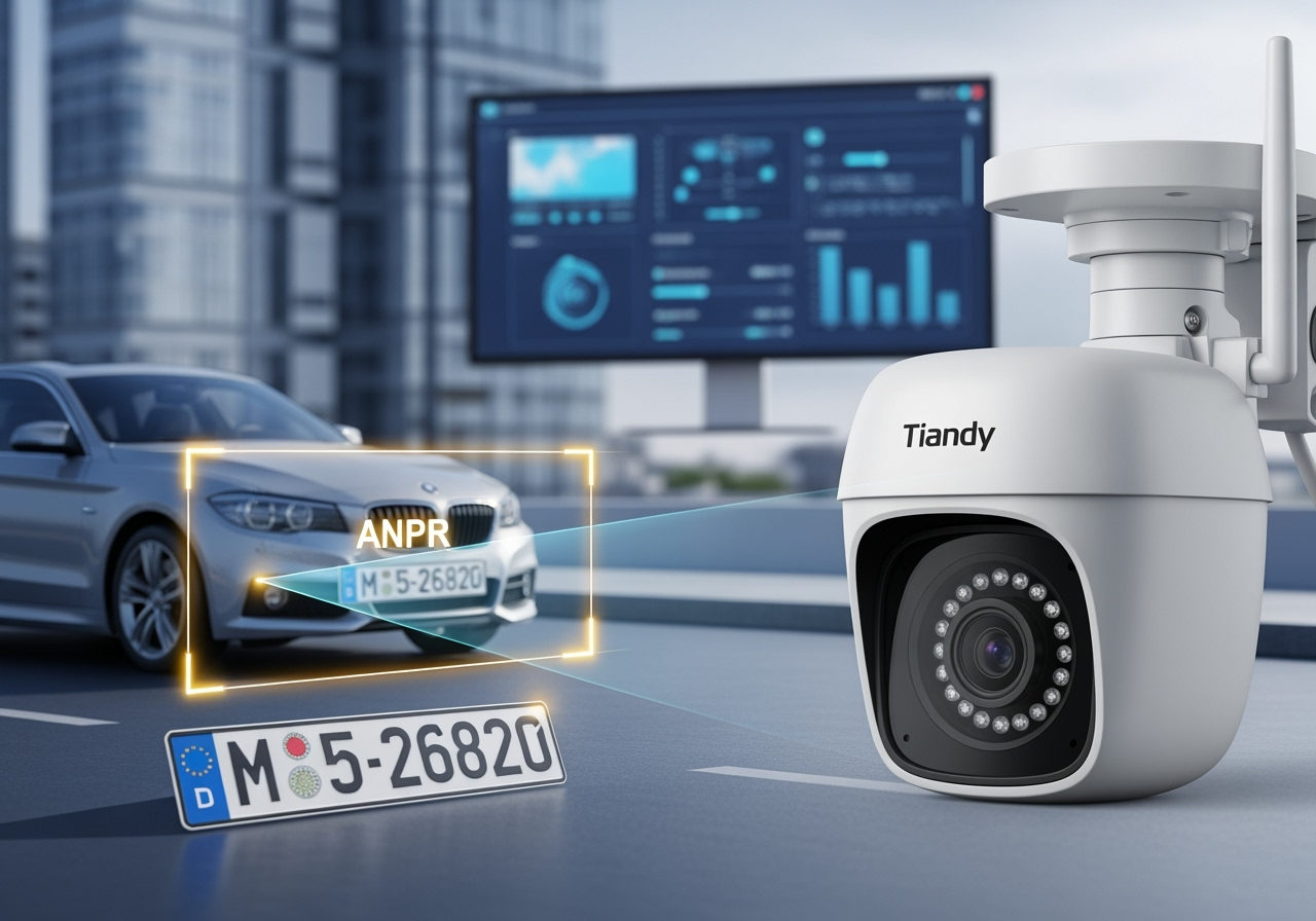 ANPR на камерах Tiandy: настройка распознавания номеров