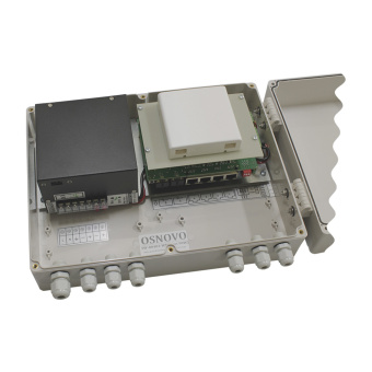 картинка Уличный веб-управляемый PoE-коммутатор Osnovo SW-80402-WM(port 90W) от магазина Охранных систем и видеонаблюдения