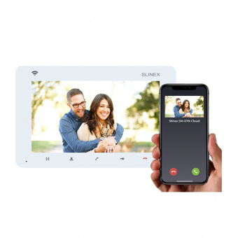 картинка Видеодомофон SLINEX SM-07N Cloud White от магазина Охранных систем и видеонаблюдения