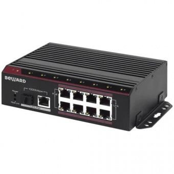 картинка РоЕ-коммутатор Beward STP-811HPv2 от магазина Охранных систем и видеонаблюдения