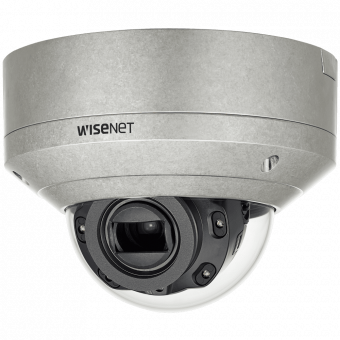картинка Smart IP камера Wisenet XNV-6080RS с WDR 150 дБ, ИК-подсветкой 50 м, Motor-zoom от магазина Охранных систем и видеонаблюдения