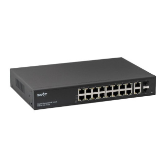 картинка Управляемый poe коммутатор СКАТ 4091 SKAT PoE-M-16G-2G-2S от магазина Охранных систем и видеонаблюдения