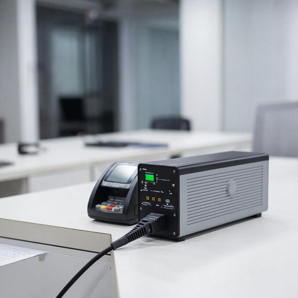 Сборка резервного блока питания (аккумулятор + ИБП) для магазина