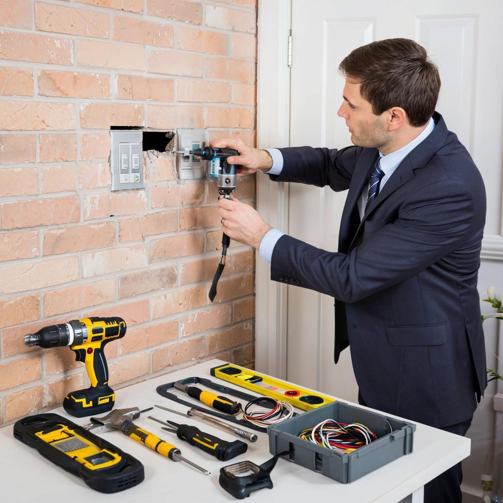 Монтаж видеодомофона на кирпичный фасад: советы установщиков