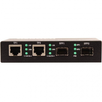 картинка Неуправляемый сетевой 2-портовый GE коммутатор Osnovo SW-70202 с 2 SFP-слотами от магазина Охранных систем и видеонаблюдения