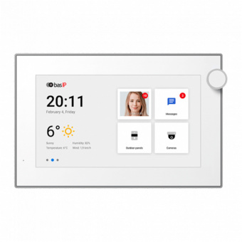 картинка Абонентский монитор BAS-IP AZ-07L White от магазина Охранных систем и видеонаблюдения